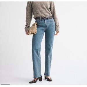 Abercrombie & Fitch Medium Blue Straight Leg Jeans